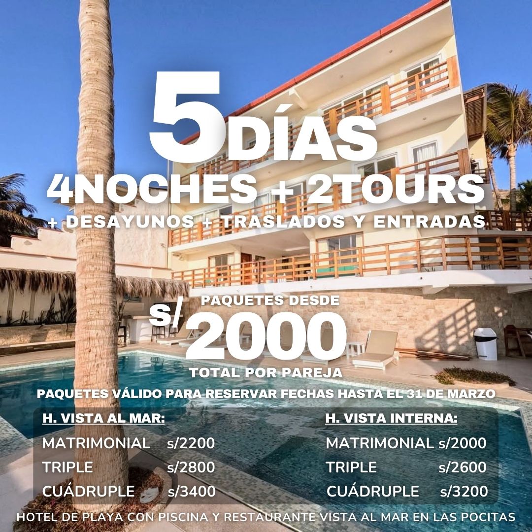 PAQ PLAYA BONITA EN LAS POCITAS ~ Desde