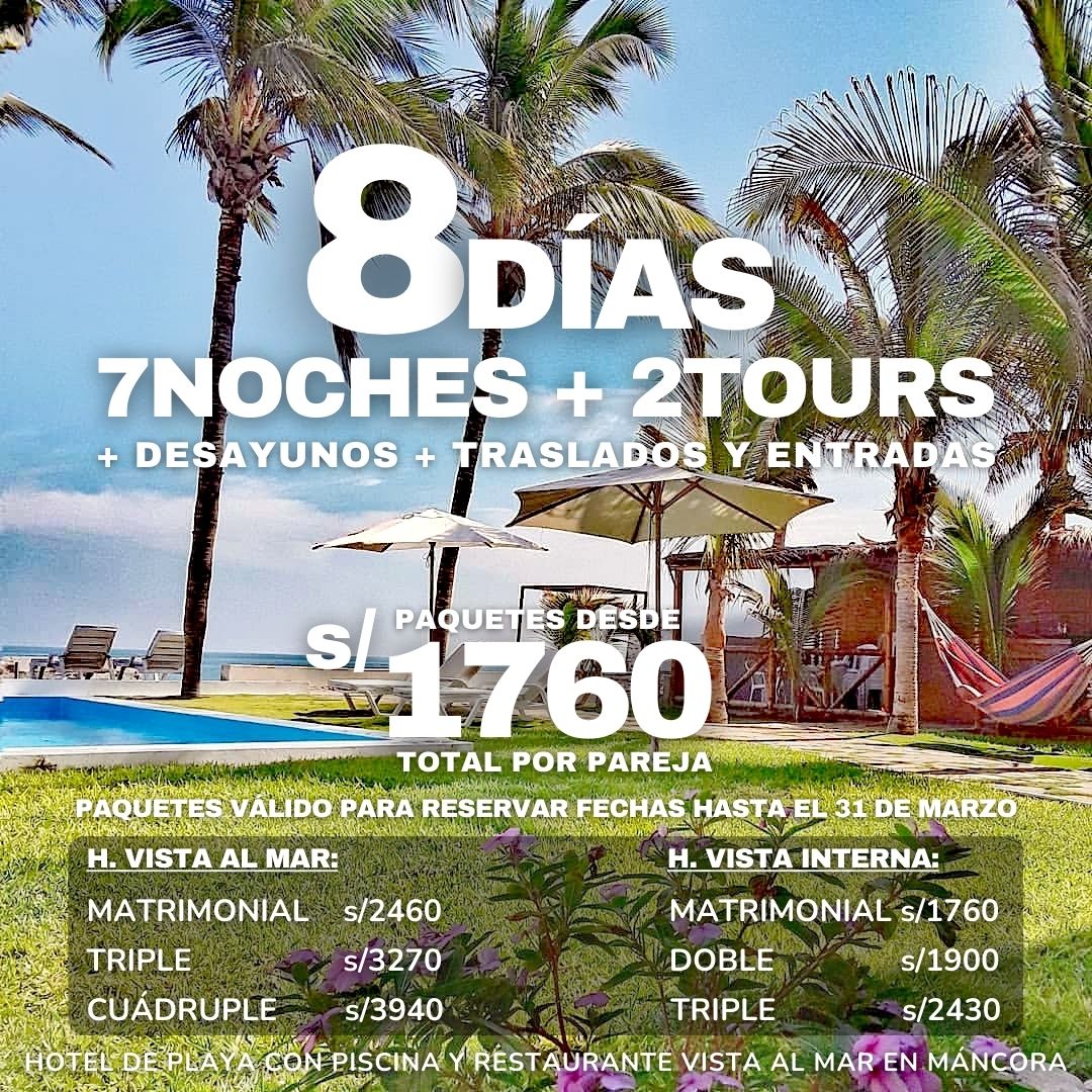 PAQ MÁNCORA BAY ~ Desde