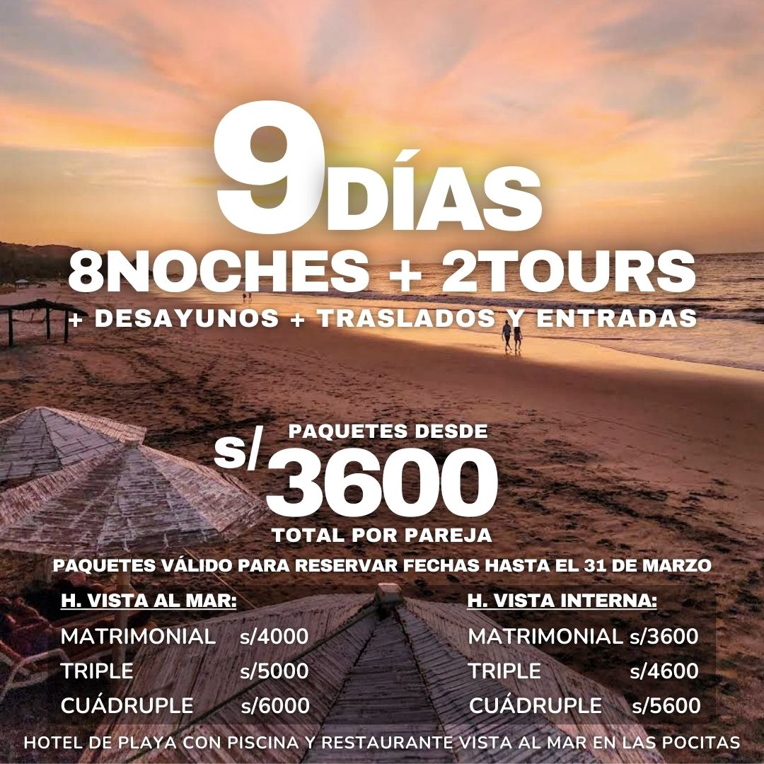 PAQ PLAYA BONITA EN LAS POCITAS ~ Desde