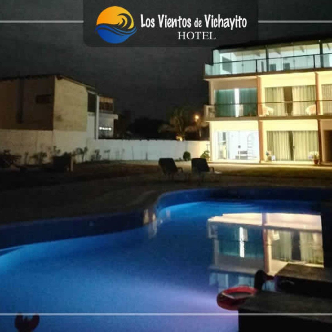 HOTEL DE PLAYA LOS VIENTOS DE VICHAYITO CON PISCINA Y RESTAURANTE VISTA AL MAR