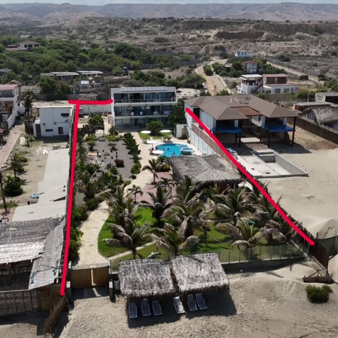 HOTEL DE PLAYA LOS VIENTOS DE VICHAYITO CON PISCINA Y RESTAURANTE VISTA AL MAR