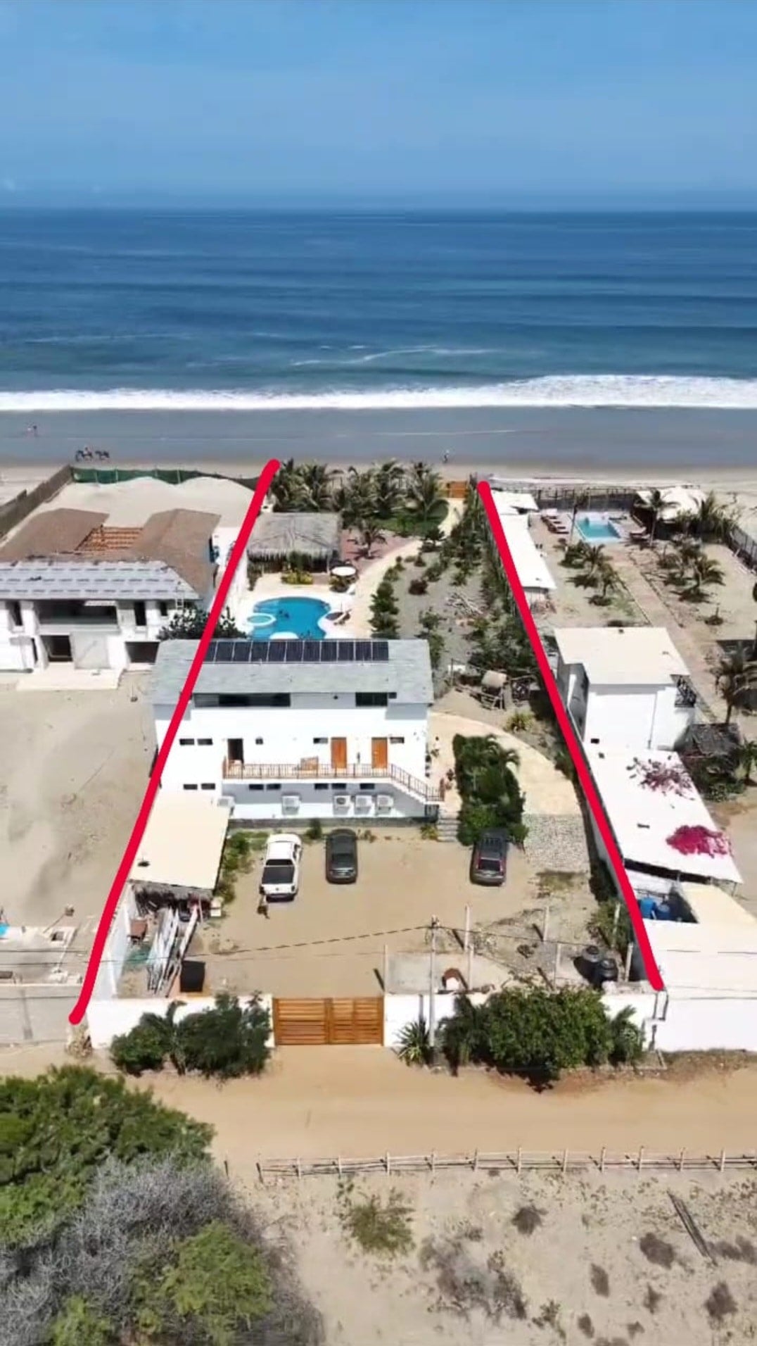 HOTEL DE PLAYA LOS VIENTOS DE VICHAYITO CON PISCINA Y RESTAURANTE VISTA AL MAR