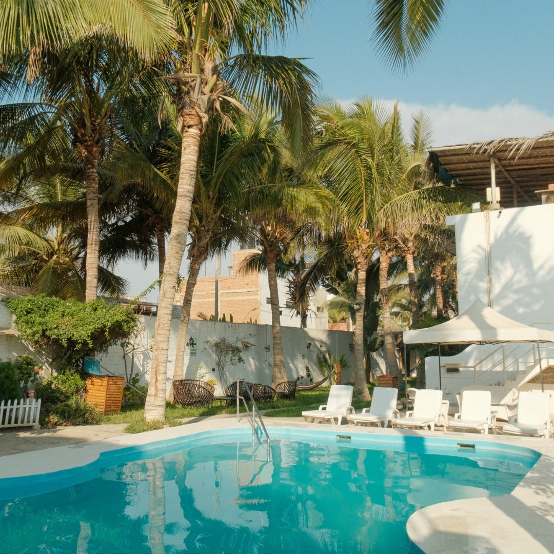HOTEL DE PLAYA VILLAMOR CON PISCINA Y RESTAURANTE A 2 MINUTOS DEL MAR EN MANCORA