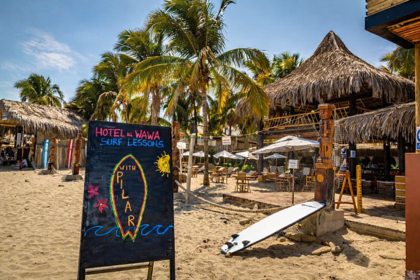 HOTEL DE PLAYA DEL WAWA CON RESTAURANTE VISTA AL MAR EN MANCORA