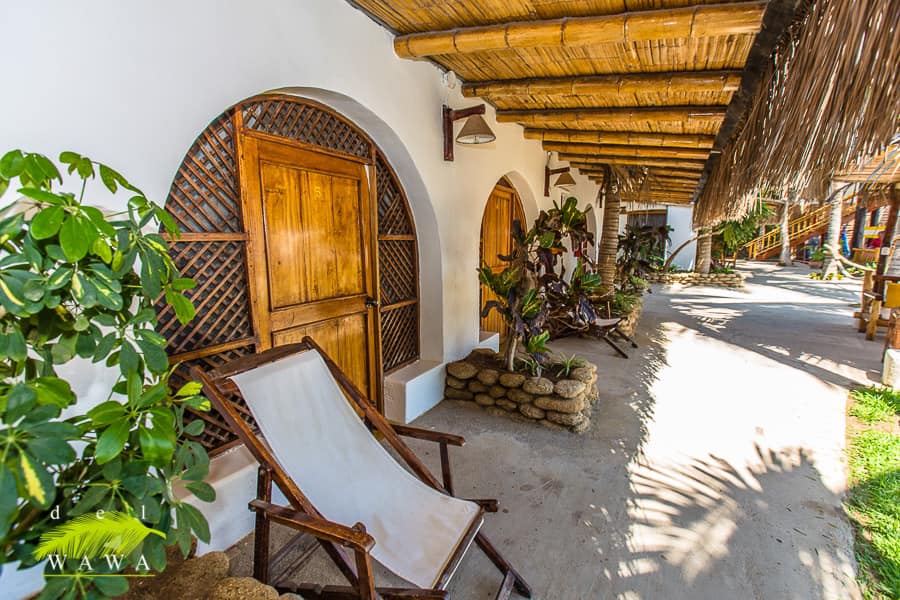 HOTEL DE PLAYA DEL WAWA CON RESTAURANTE VISTA AL MAR EN MANCORA