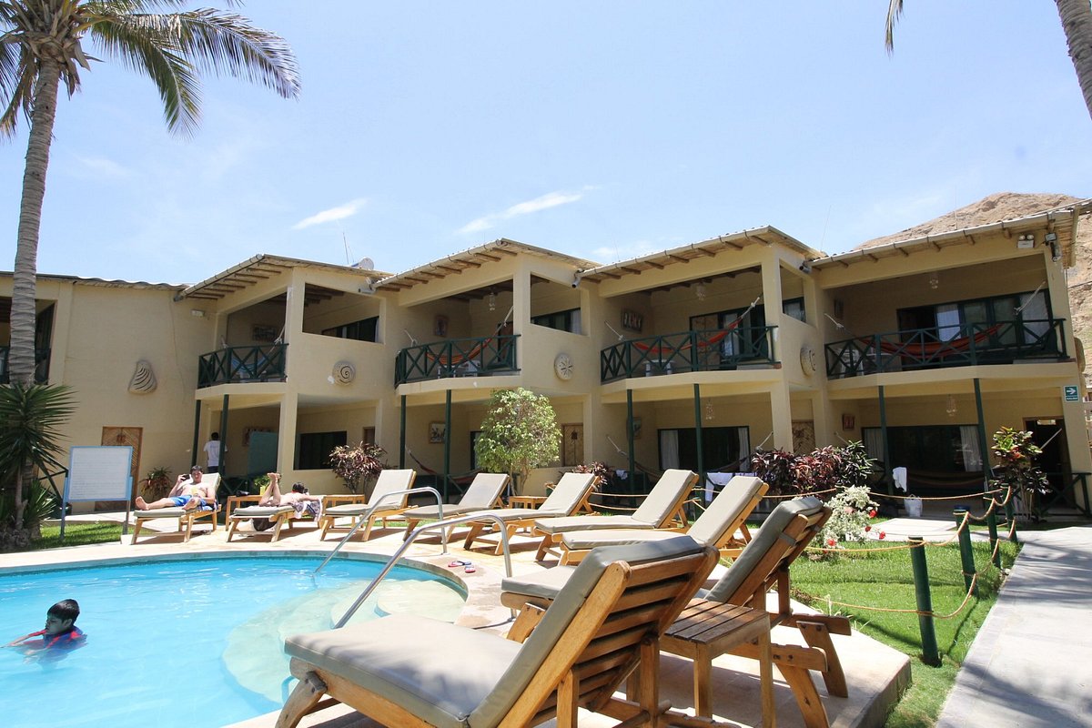 HOTEL DE PLAYA MANCORA BEACH BUNGALOWS CON PISCINA Y SALIDA DIRECTA AL MAR
